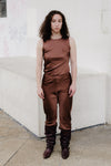 BASERANGE DYDINE Pants Portugal BAS-TRDY-VI-SP24-SHENZONG Dark Brown